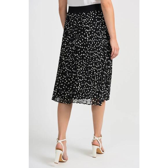 Torrid Polka Dot Black Pleated Midi Skirt Large - Picture 2 of 7